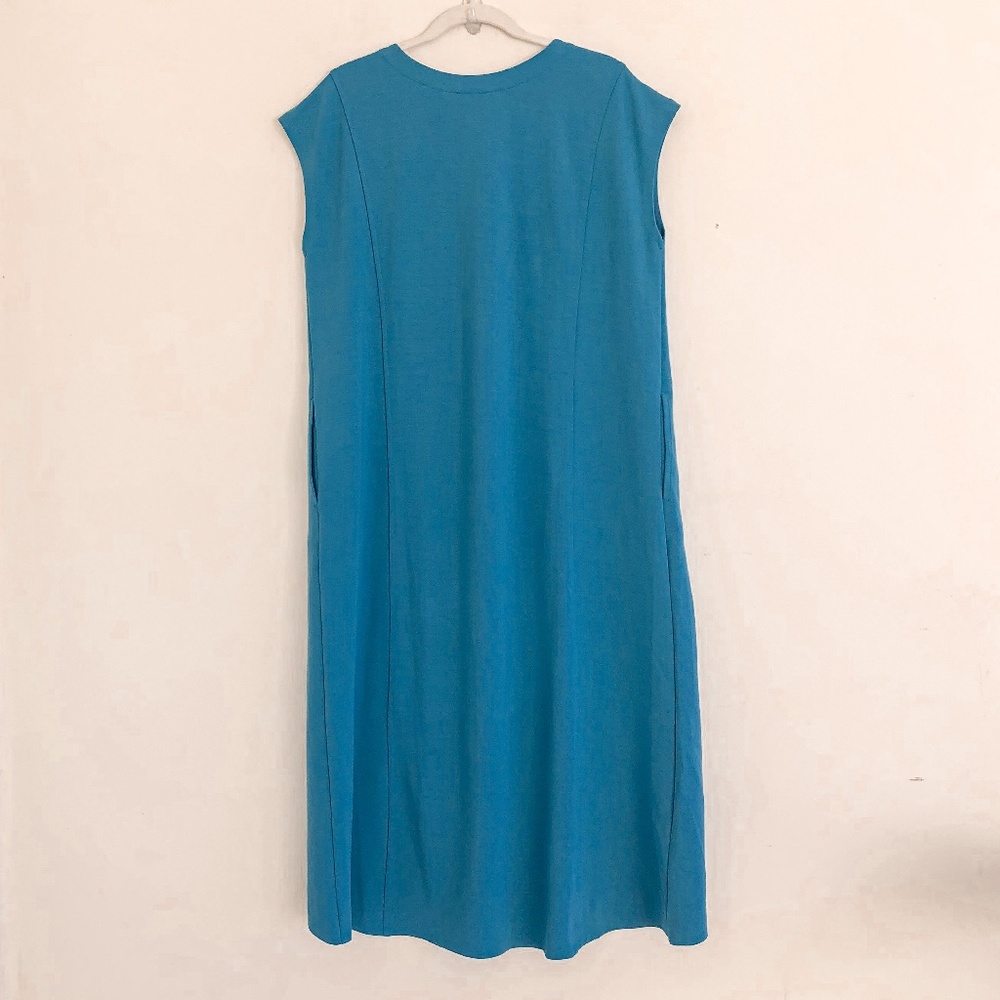 J. Jill Wearever Jersey Elliptical A- Line Dress Dragonfly LP NWOT - Picture 7 of 8